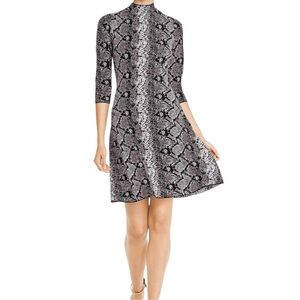 Nanette Lepore Snake Print Sweater Dress